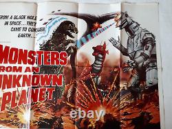 MONSTER FROM AN UNKNOWN PLANET / Terror Of Mechagodzilla POSTER UK QUAD GODZILLA