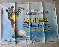 MONTY PYTHON AND THE HOLY GRAIL Excellent Condition Original UK QUAD POSTER