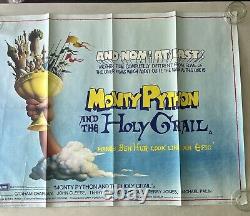 MONTY PYTHON AND THE HOLY GRAIL Excellent Condition Original UK QUAD POSTER