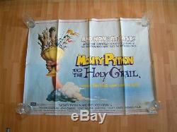 MONTY PYTHON AND THE HOLY GRAIL' Original British Quad Movie Poster