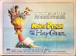 MONTY PYTHON AND THE HOLY GRAIL original 1975 UK quad movie poster