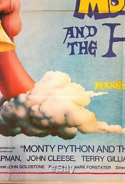 MONTY PYTHON AND THE HOLY GRAIL original 1975 UK quad movie poster