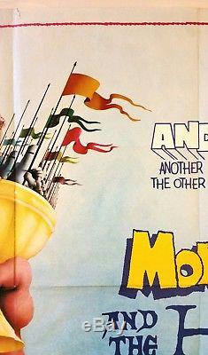 MONTY PYTHON AND THE HOLY GRAIL original 1975 UK quad movie poster