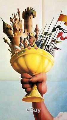 MONTY PYTHON AND THE HOLY GRAIL original 1975 UK quad movie poster