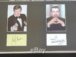 MOONRAKER ORIGINAL 1979 UK QUAD CINEMA POSTER CAST SIGNED Roger Moore BOND 007