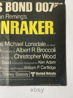 MOONRAKER Vintage JAMES BOND 1strelease Cinema Original 1979 Movie Poster UKQuad