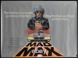 Mad Max 1980 Original 30x40 Rolled Uk Quad Movie Poster Mel Gibson Joanne Samuel