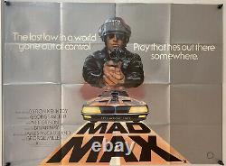 Mad Max Original UK British Quad Film Poster 1980 Mel Gibson