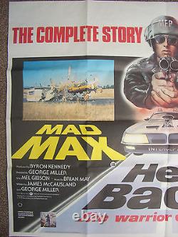 Mad max 1+2 quad cinema film poster George Miller Mel Gibson