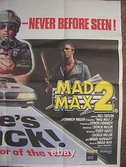 Mad max 1+2 quad cinema film poster George Miller Mel Gibson