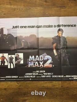 Mad max 2 Uk Quad Original Movie Poster