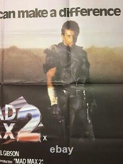 Mad max 2 Uk Quad Original Movie Poster