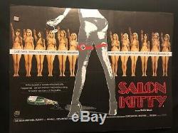 Madam Kitty Salon Kitty British Quad Movie Poster WW2 German Sexploitation Nazi