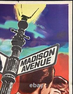 Madison Avenue Original Quad Movie Cinema Poster Tom Chantrell Dana Andrews 1961