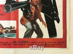 Magnum Force Original Movie Quad Film Poster 1973 Clint Eastwood Bill Gold Art