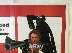 Magnum Force Original Movie Quad Film Poster 1973 Clint Eastwood Bill Gold Art