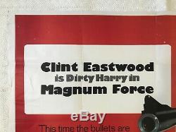 Magnum Force Original Movie Quad Film Poster 1973 Clint Eastwood Bill Gold Art