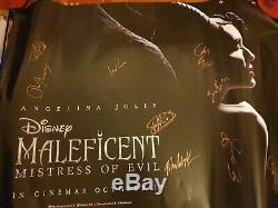 Maleficent Mistress Of Evil Signed Quad Poster
