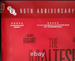 Maltese Falcon ORIGINAL Quad Movie FIlm Poster Humphrey Bogart 80th Ann BFI RR