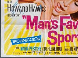 Man's Favourite Sport / Tammy Doctor Original Quad Movie Poster Rock Hudson