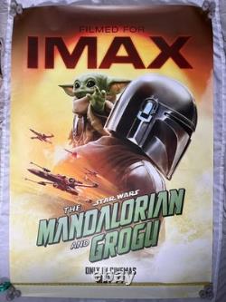 Mandalorian & Grogu Imax Large Format Display Poster Star Wars Rare