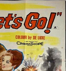 Marines, Let's Go Original Quad Movie Cinema Poster Tom Tryon Tom Chantrell 1961