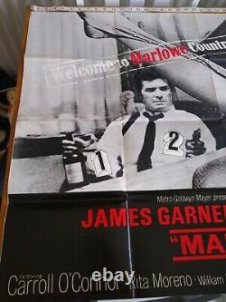 Marlowe James Garner 1969 UK Movie Quad Poster 30x40 + Lobby Cards EX