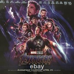 Marvel AVENGERS End Game Movie Cinema Quad Poster 30x40 Rare