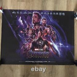 Marvel AVENGERS End Game Movie Cinema Quad Poster 30x40 Rare