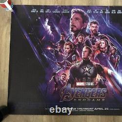 Marvel AVENGERS End Game Movie Cinema Quad Poster 30x40 Rare