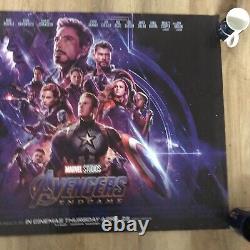 Marvel AVENGERS End Game Movie Cinema Quad Poster 30x40 Rare