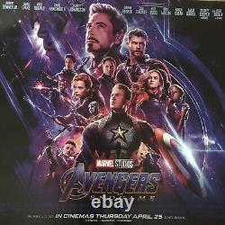 Marvel AVENGERS End Game Movie Cinema Quad Poster 30x40 Rare