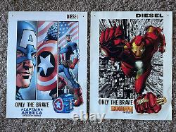 Marvel Avengers X Diesel Only The Brave Rare Posters Iron Man/Captain America