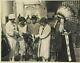 Mary Pickford Vintage Original 8x10 Photograph With Indian Chief At Film Studio