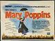 Mary Poppins Original Quad Movie Poster Rerelease Julie Andrews Walt Disney 1964