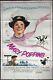 Mary Poppins Original Uk Double Quad Movie Poster Julie Andrews Walt Disney Rr