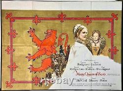 Mary Queen of Scots ORIGINAL Quad Movie Poster Glenda Jackson Vanessa Redgrave