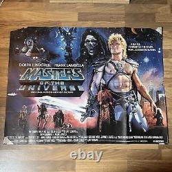 Masters of the Universe He-Man Original UK Quad Movie Film Cinema Poster 1987