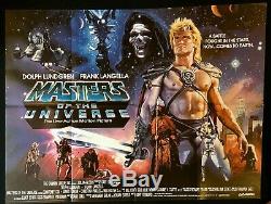 Masters of the Universe Original Quad Movie Cinema Poster 1987 NEAR MINT COND