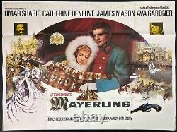 Mayerling ORIGINAL Quad Movie Film Cinema Poster Omar Sharif Catherine Deneuve