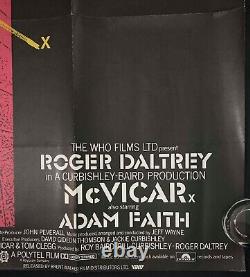 McVicar Original Quad Movie Cinema Adam Faith Roger Daltrey The Who 1980