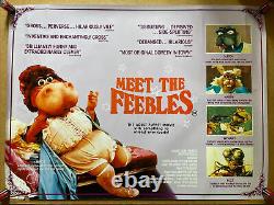 Meet the Feebles Original UK Quad Cinema Movie Poster Horror Arrow Video
