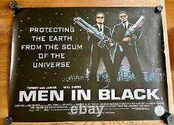 Men In Black, 1997, 2 ORIGINAL UK QUAD POSTERS, TEASER + MAIN, DOUBLE SIDED