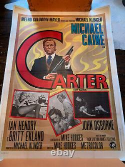 Michael Caine, Get Carter Quad Movie Poster