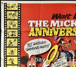 Mickey Mouse Anniversary Show ORIGINAL Quad Movie Poster Walt Disney 1968