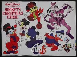 Mickey's Christmas Carol ORIGINAL'Character' Quad Movie Poster Walt Disney
