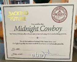 Midnight Cowboy'X' Cert UK Quad LINEN BACKED (1969) withcert Original Film Poster
