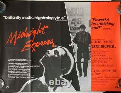 Midnight Express / Taxi Driver Original Quad Movie Film Poster Robert DeNiro