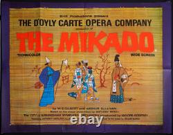 Mikado ORIGINAL Quad Movie Film Poster Gilbert Sullivan D'Oyly Carte Opera 1967
