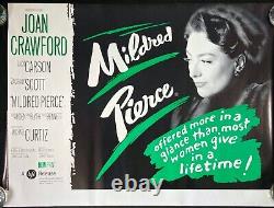 Mildred Pierce Original Quad Movie Poster BFI 2001 RR Joan Crawford